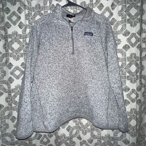 Patagonia Women’s Light Gray Zip-Up Sweater